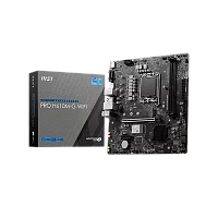 Материнская плата MSI PRO H610M-G WIFI H610, LGA1700, 2*DDR5, 1*PCIEx16, 1*PCIEx1, 1*M.2, 4*USB3.2Gen1, 6*USB2.0, 4*SATA3.0, 1G, VGA, DP, HDMI, M-ATX, RTL