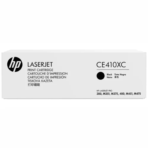 Картридж HP 305X, черный / 4000 страниц для CLJ M351/ M451/ MFP M375/ MFP M475 (белая упаковка) (CE410XC)