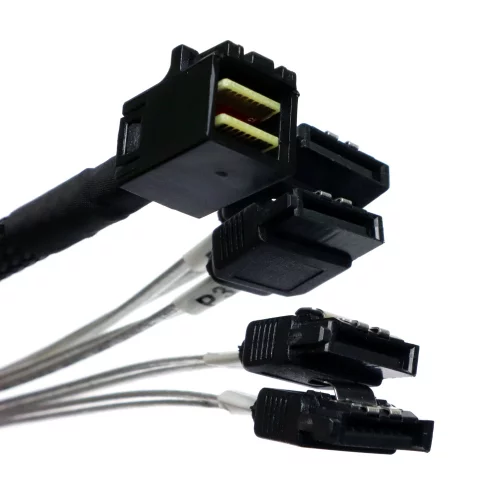 Кабель Mini-SAS HD SFF-8643 TO 4X SATA 65CM
