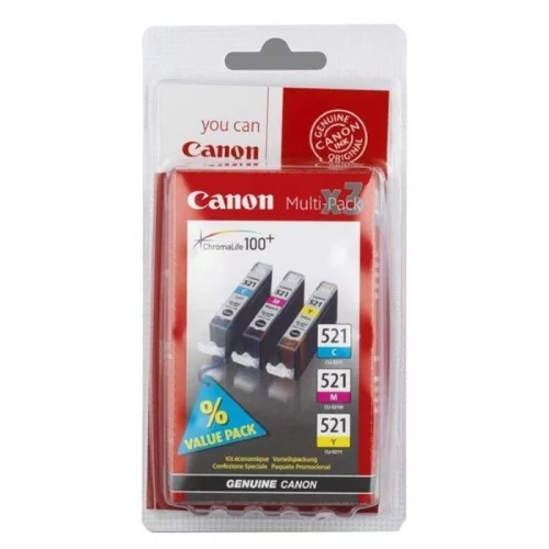 Набор/ BJ CARTRIDGE CLI-521C/M/Y MULTIPACK (2934B010)