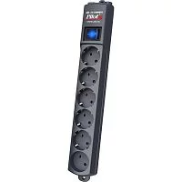 Сетевой фильтр Pilot S 6 розеток (5 евро + 1 без заземления) 5 м, графит/ Pilot S surge protector 6 outlets (EUR 5 + 1 without grounding) 5 m, graphite (PILOT S5M GRAPHITE)
