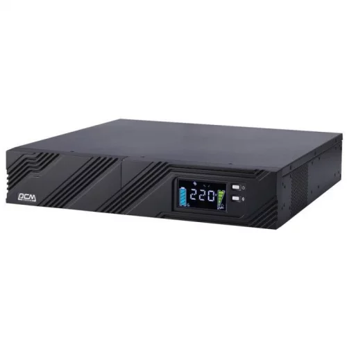 ИБП SPR-3000 LCD линейно-интерактивный, 3000 ВA, 2400 Вт, LCD, Rack/Tower, 8 розеток IEC320 C13 и 1 розетка C19 с резервным питанием, USB, RS-232, слот под SNMP карту, защита RJ45, ШхГхВ 428 x 431 x 84 мм 31.5 кг/ UPS POWERCOM SPR-3000 LCD, line-interacti