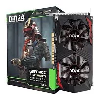 Видеокарта Ninja (Sinotex) GTX1050Ti 4GB 128bit GDDR5 DVI-D DP HDMI 2FAN RTL {20} (NK105TI45F)