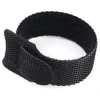Cablexpert Хомуты-липучки на основе ленты Velcro® VT-110x11BK 110 x 11 мм, черные (12 шт.)