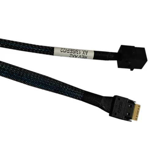 Кабель Amphenol RSL38-2804 Slimline SASx4 (SFF8654) -to- HD MiniSAS x4 (SFF8643) 80cm