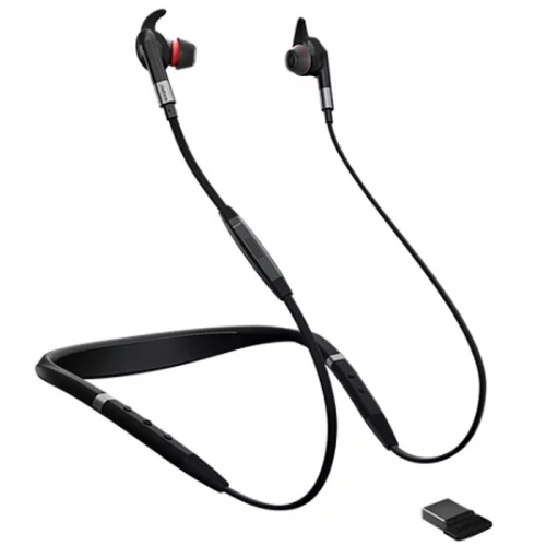 Гарнитура Jabra Evolve 75e, Wireless, BT, USB, MS Link 370, Black (7099-823-309)