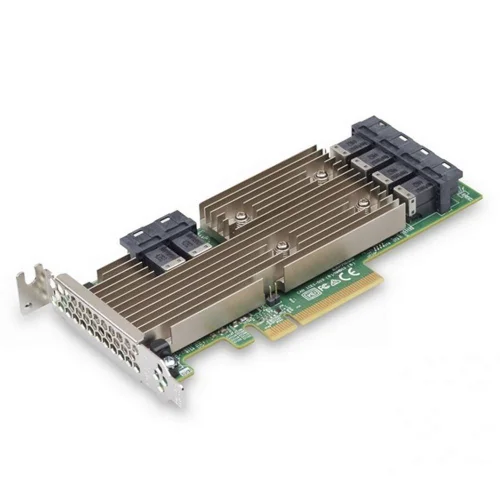 HBA-адаптер Broadcom 9305-24i SGL (05-25699-00 / 03-25699-02007) PCIe 3.0 x8 LP, SAS/ SATA 12G HBA, 24port(6*int SFF8643), 3224 IOC (05-25699-00007 / 03-25699-02007)