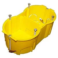 Коробка розеточная TWT желтая (TWT-BX45X90-YL)