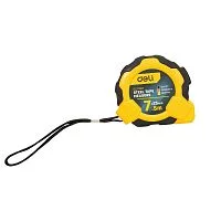 Рулетка Deli DL3798 7,5м*25мм, Автостоп, ударопрочный корпус, метрическая