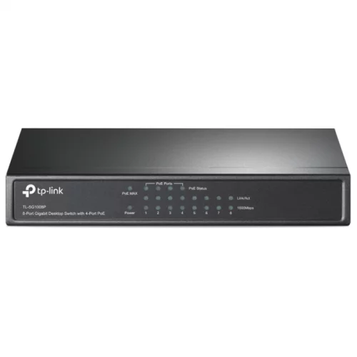 Коммутатор/ 8-port Gigabit Desktop Switch with 4-Port PoE (TL-SG1008P) фото 2