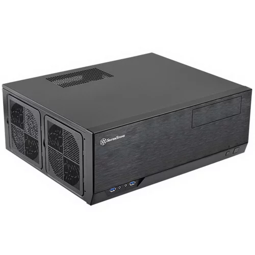 Корпус Silverstone SST-GD09B Grandia HTPC ATX Computer Case, Silent High Airflow Performance, black (221280) (G410GD09B000020) фото 2
