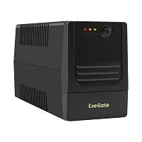 Exegate EX299482RUS ИБП ExeGate Power NB-650.LED.AVR.4C13 (650VA/390W, LED, AVR, 4*C13, батарея 12V 7Ah, Black)