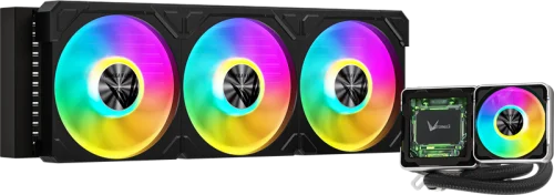 Система водяного охлаждения Formula V Line Cryo Wing Digi 360 BK, 360mm, LCD 2.73, 3x120mm, ARGB fans, LGA115X/1200/1700/1851/1366/2011/2066, AM3/AM4/AM5/Ryzen3/Ryzen5/Ryzen7/Threadripper/RT4