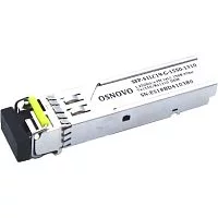 Oптический SFP модуль OSNOVO SFP-S1LC19-G-1550-1310 Оптический SFP Модуль. Одно волокно Single Mode. Скорость: до 1,25 Гбит/c. Тип разъема: LC. Оптический бюджет: 19дБ. Расстояние передачи - до 40км. Рабочая длина волны,нм