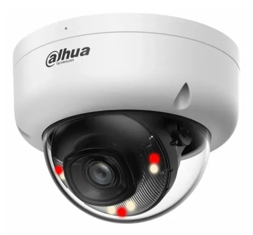 DAHUA DH-IPC-HDBW1839E1P-A-IL-0280B-S6 Уличная турельная IP-видеокамера SmartDualLight 8Мп, 1/2.7” CMOS, объектив 2.8мм, обнаружение людей, ИК 30м, LED 30м, IP67, металл/пластик