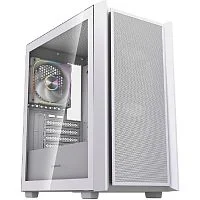 Powercase Корпус Mistral SM03 ARGB, Tempered Glass, 3x120mm ARGB PWM fans, белый, mATX (CMMSM03W-A3)