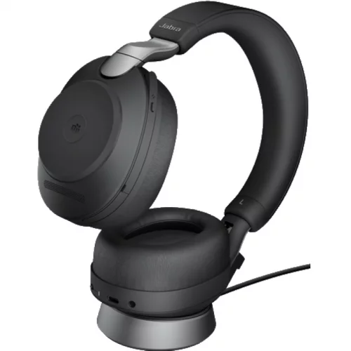 Гарнитура Jabra Evolve2 85 Wireless Link380a MS Stereo Stand Black USB Type-C Bluetooth (28599-999-989) фото 2