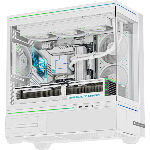 Корпус без блока питания/ Case Thermalright M10, Mini-Tower, TG, ARGB, no fans, 2xUSB-A 3.0, 1xUSB Type-C, mATX, mITX White (TL-M10 WHITE)