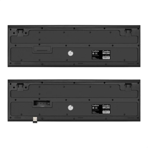 Exegate EX298905RUS Комплект беспроводной ExeGate Professional Standard Combo MK200 (клавиатура полноразмерная влагозащищенная 104кл. + мышь оптическая 1200dpi, 3 кнопки и колесо прокрутки; USB, радио фото 3