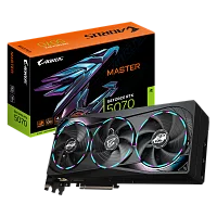 Видеокарта Gigabyte RTX5070 MASTER 12GB GDDR7 192bit 3xDP HDMI 3FAN RTL (GV-N5070AORUS M-12GD)