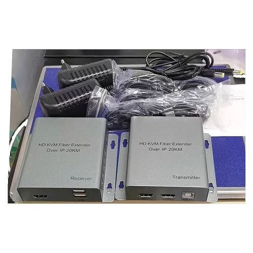 ORIENT VE065F, HDMI Fiber IP KVM Extender (Tx+Rx), HDMI+USB удлинитель до 20 км по оптическому кабелю, HDMI 1.4, 1080p@60Hz, (33327) фото 2