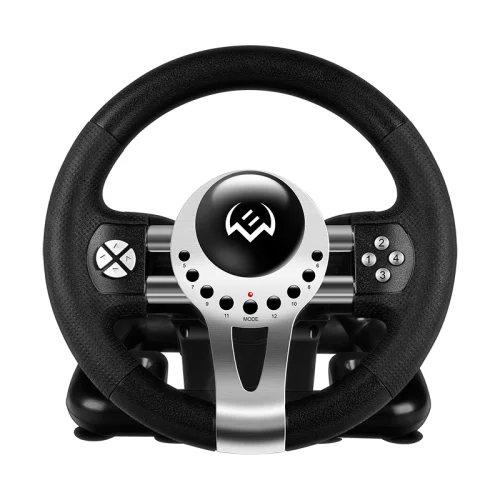 Руль SVEN GC-W700 (педали, вибро, скоба, лепестки, АКПП, D-pad, 12 кл, резин. вставки, PC/ Xinput) (SV-017996)
