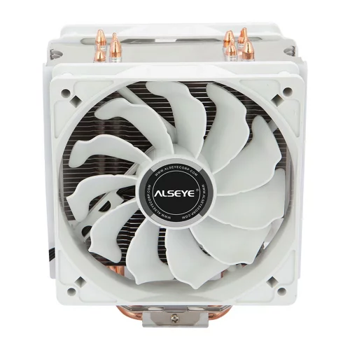 Вентилятор ALSEYE S120D-W Universal, TDP 135W, 2x120FAN, 4 heat pipe, WHITE, PWM, RTL{20} (874265) (AS.01.07.0018) фото 2