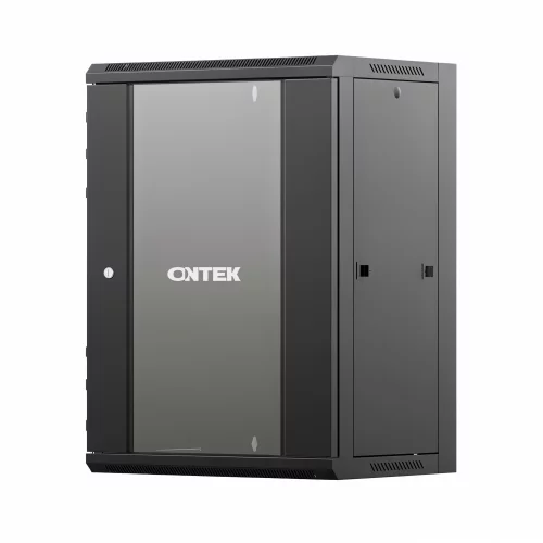 Шкаф настенный телекоммуникационный ONTEK TSN 18U 600х450х964мм, 2 профиля 19, дверь стеклянная, боковые стенки съемные, задняя стенка, разобранный, ч (TSN18U645964GSRSWRW-9005)
