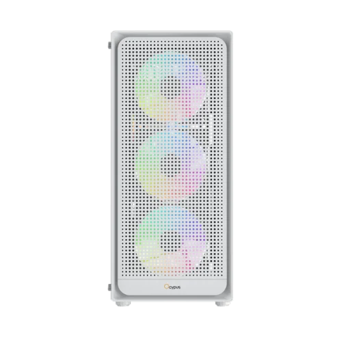 корпус Ocypus Gamma C50 WH ARGB, MATX, USB3.0*1+USB2.0*2, FRONT 3x120mm ARGB, REAR 1x120mm ARGB