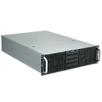 Серверный корпус/ Server case YCC YRM-36514A0, 3U, E-ATX, w/o PSU, int. 10x3,5" + 4x3,5"/2,5" HDD bays, 2x120mm front fans, 3x120mm middle fans, 2x60mm rear fans, 2xUSB 2.0, 5xFH PCIe vertical slots,