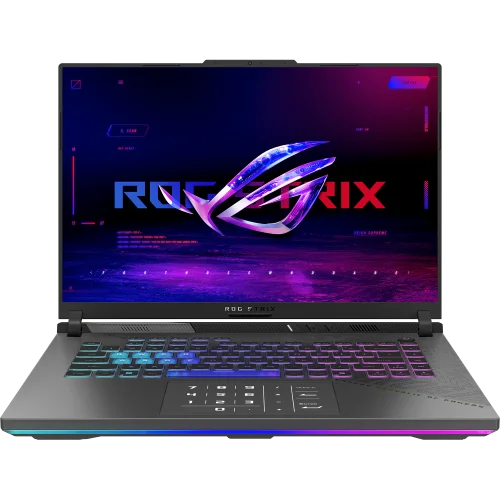 Ноутбук ASUS ROG Strix G16 G614PW-TS133 16(2560x1600 IPS (матовый))/ AMD Ryzen 9 8940HX(4Ghz)/ 32768Mb/ 1024PCISSDGb/ noDVD/ Ext:NVIDIA GeForce RTX 5080(16384Mb)/ Cam/ BT/ WiFi/ 90WHr/ war 1y/ 2.55kg/ Eclipse G (90NR0QK7-M006P0)