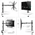Кронштейн для монитора ONKRON D121E (ONKRON D121E BLACK) (ONKRON D121E BLACK)