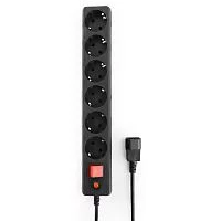 Гарнизон Сетевой фильтр для ИБП ECL-5-UPS-B-1.8 5р, 10А, 1.8м, ур.защиты 4, черный, пакет (22435)