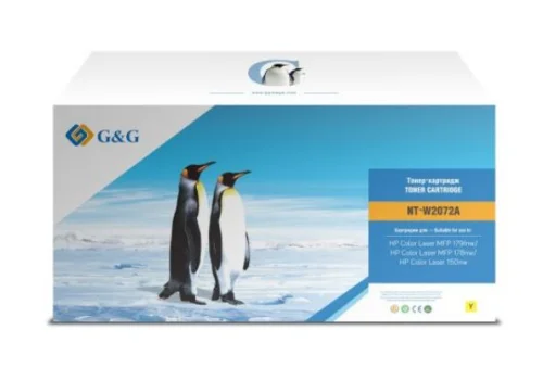Картридж Cartridge G&G 117A для HP CLJ 179/ 178/ 150, с чипом (700 стр.), желтый (аналог W2072A) (GG-W2072A)