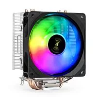 Exegate EX293655RUS Кулер ExeGate Wizard EXX400V2-PWM.FRGB {(Al+Cu, 4 тепл.трубки,LGA775/ 1150/ 1151/ 1155/ 1156/ 1200/ 1700/ AM2/ AM2+/ AM3+/ AM4/ FM1/ FM2/ 754/ 939/ 940, TDP 140W, Fan 120mm, PWM, 800-2400RPM}