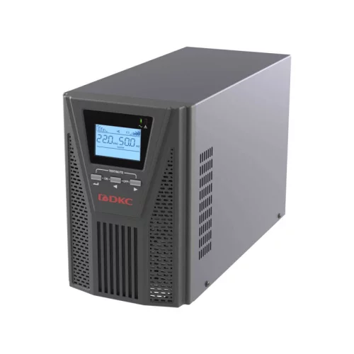 Онлайн ИБП ДКС серии Small Tower, 1000 ВА/900 Вт, 1/1, 2xSchuko, EPO, USB, RS-232, RJ45, з/у 6А, без АКБ (SMALLT1A0PS)