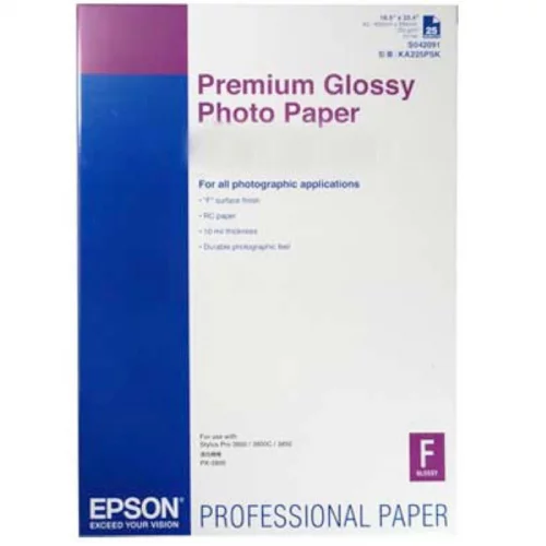 Бумага/ Epson Premium Glossy PhotoPap A2(25s) (C13S042091)