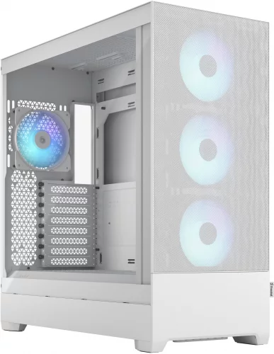 Корпус ПК без блока питания/ Fractal Design Pop XL Air RGB TG Clear, Full-Tower, 4x120mm RGB E-ATX, ATX, mATX, mITX White (FD-C-POR1X-01)