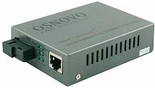 Медиаконвертер OSNOVO OMC-1000-11S5b Оптический Gigabit Ethernet медиаконвертер для передачи Ethernet по одному волокну одномодового оптического кабеля до 20км. Поддерживает скорость 10/100/1000М (IEEE 802.3i, IEEE