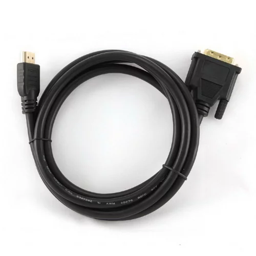 Кабель HDMI-DVI Gembird, 3.0м, 19M/ 19M, single link, черный, позол.разъемы, экран [CC-HDMI-DVI-10] фото 2