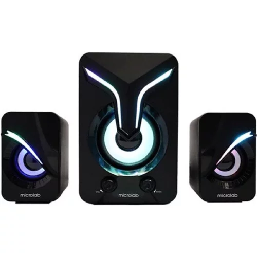 MICROLAB U270 Phenix черный {5 Вт + 3 Вт x2, Гармонические искажения: < 0,5% (1 Вт 1 кГц), Частотная характеристика: 20 Гц - 20 кГц, Чувствительность: 1000 мВ, Соотношение сигнал/ шум: > 85 дБ, Раздел}