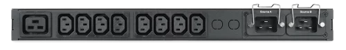 Блок распределения питания «Nerpa PU» IRON ATS Monitored (Outlet Level), EC, 1U, single phase, input 2 х IEC320 C20 inlet outputs 8 x IEC320 C13; 1 x IEC320 C19 (NA8131) фото 2