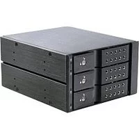 Procase T3-203-SATA3-BK {Hot-swap корзина 3 SATA3/ SAS 6Gb (черный) hotswap trayless aluminium mobie rack module (2x5,25) 1xFAN 80x15mm} Procase T3-203-SATA3-BK {Hot-swap корзина 3 SATA3/ SAS 6Gb (черный) hotswap trayless aluminium mobie rack module (2x5,25) 1xFAN 80x15mm}