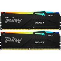 Оперативная память Kingston 32GB 6800MT/ s DDR5 CL34 DIMM (Kit of 2) FURY Beast RGB EXPO (KF568C34BBEAK2-32)