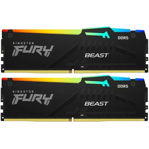 Оперативная память Kingston 32GB 6800MT/ s DDR5 CL34 DIMM (Kit of 2) FURY Beast RGB EXPO (KF568C34BBEAK2-32)