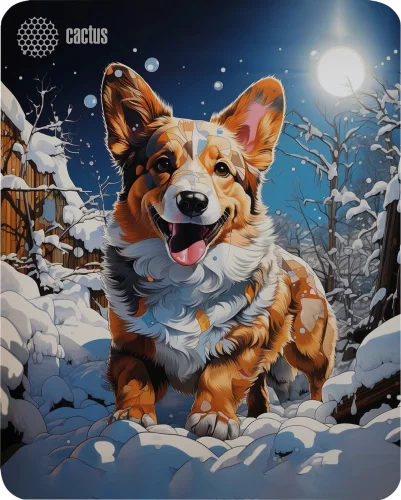 Коврик для мыши Cactus Corgi рисунок 300x250x3мм (CS-MP-D13M)
