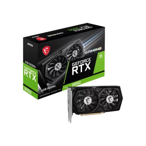 Видеокарта/ VGA MSI NVIDIA GeForce RTX 3050 GAMING 6G 6GB, GDDR6/128-bit, PCIe 4.0, 2xHDMI 2.1, 1xDP, 2.1-slot