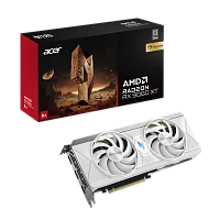 Видеокарта Acer RX9060XT NITRO WHITE OC 8GB GDDR6 128bit 2xDP HDMI 2FAN RTL (DP.Z4UWW.P02)