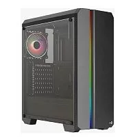 Корпус MidTower AEROCOOL GENESIS-G-BK-V2 black (ATX, без БП, FRGB, 4xUSB Type-A) (4711099473892)