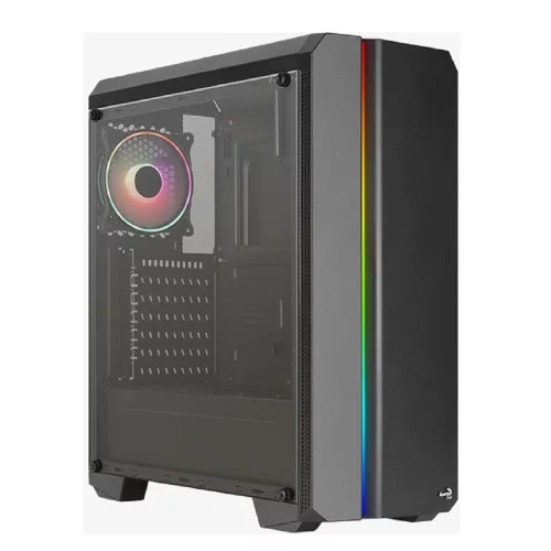 Корпус MidTower AEROCOOL GENESIS-G-BK-V2 black (ATX, без БП, FRGB, 4xUSB Type-A) (4711099473892)